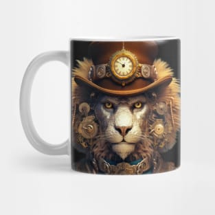 Mechanical Majesty - Steampunk Lion Mug